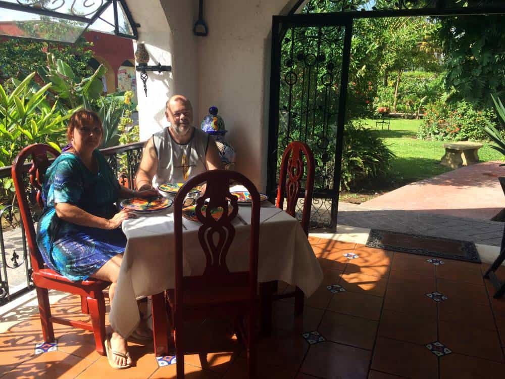 Breakfast in a Hacienda