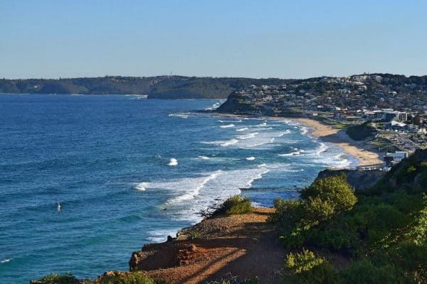 The view from the top end of the ANZAC Walk in Newcastle is spectacular