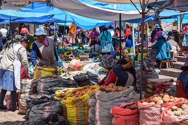 The mercado at Pisac