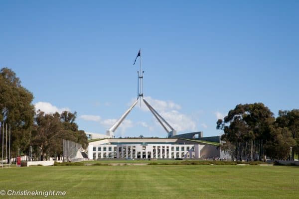 New Parliament House is one of Canberra's most interesting buildings.