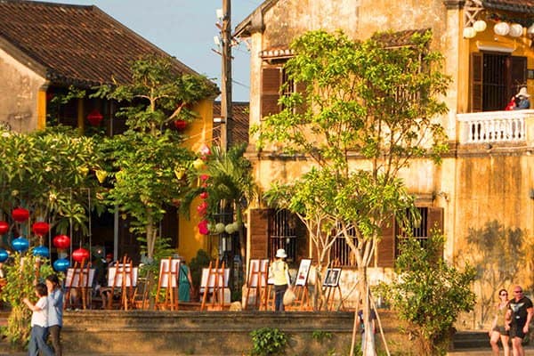 The beautiful Hoi An is known as the yellow city due to the golden colour of many buildings