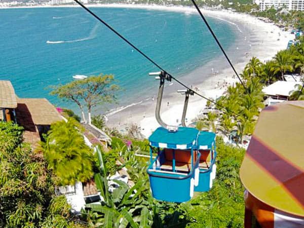 The cable cars at Ixtapa Beach are fun and great for taking in the views