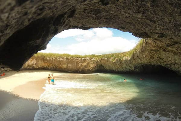 Playa del Amor is one of nature's truly spectacular creations in Mexico