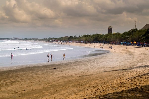 Kuta beach is definitely not the prettiest in Bali