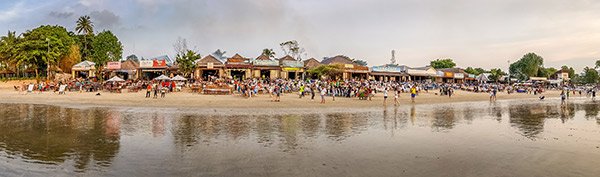 The beachfront restaurants at Jimbaran make for a special sunset dinner