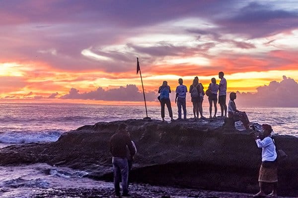 It's all about getting that perfect Instagram image at Tanah Lot