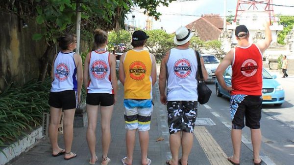 It's easy to spot bogans in Bali when they wear the traditional clothing