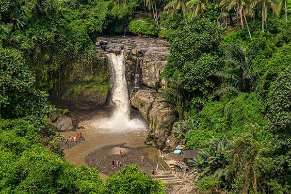 There are many beautiful waterfalls to be found during a day trip around Ubud