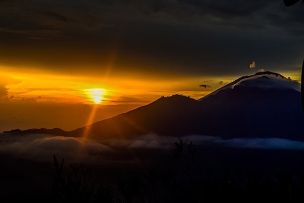 Mt Batur in Bali may be a tough hike in the dark but the sunrise is pretty special