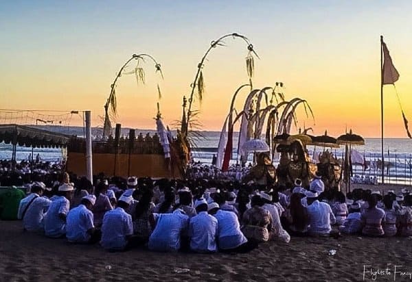 The Melasti Festival is one of many reasons to visit Legian Beach