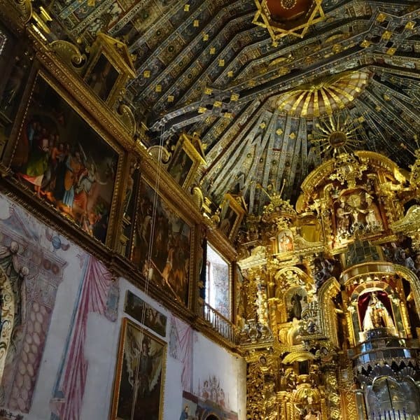 Inside the Andahuaylillas Church