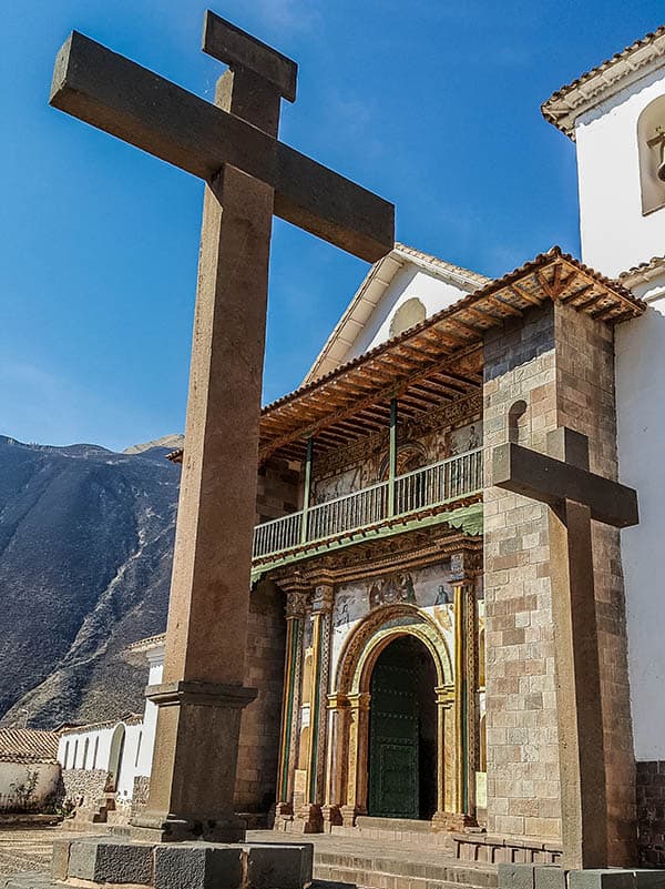 Outside the Andahuaylillas Church