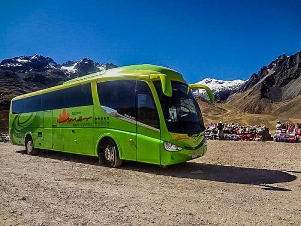 The big green bus of Turismo Mer