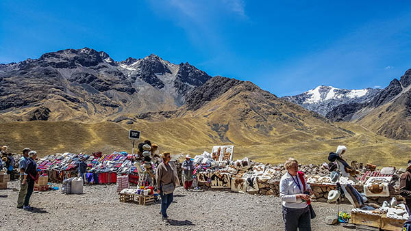 Possibly the most amazing location for a market in the world at La Raya Pass