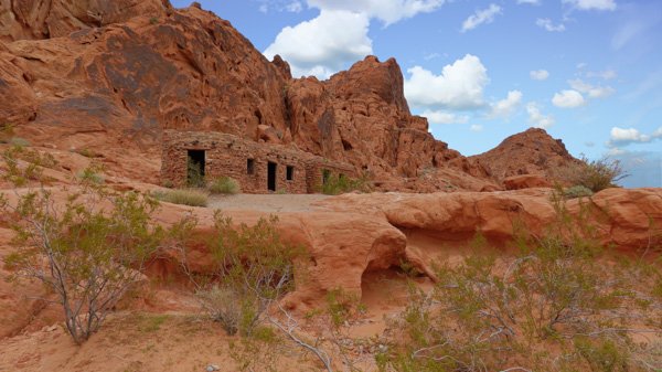 The Cabins were built in 1935 to shelter hikers and travellers visiting the Valley of Fire