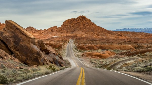 valley of fire state park road