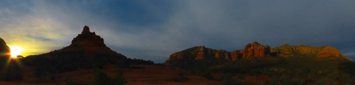 Some beautiful colour contrasts at sunrise around Sedona