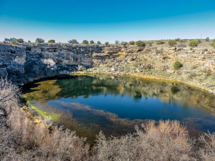 Montezuma Well not only a cenote in arizona but people lived in it as well