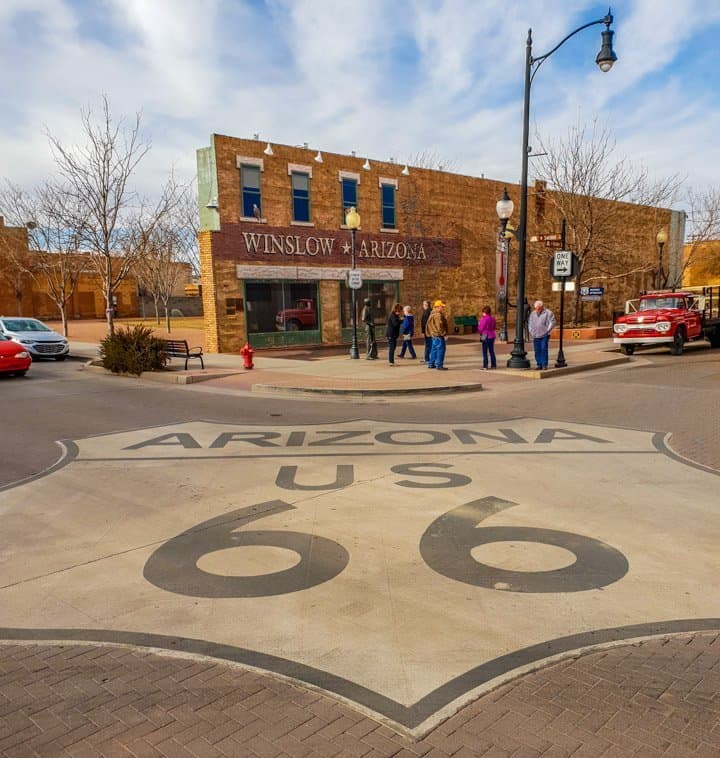 Seems to be everyone is just standing on the corner in Winslow, Arizona because there really isn't much else to do there.