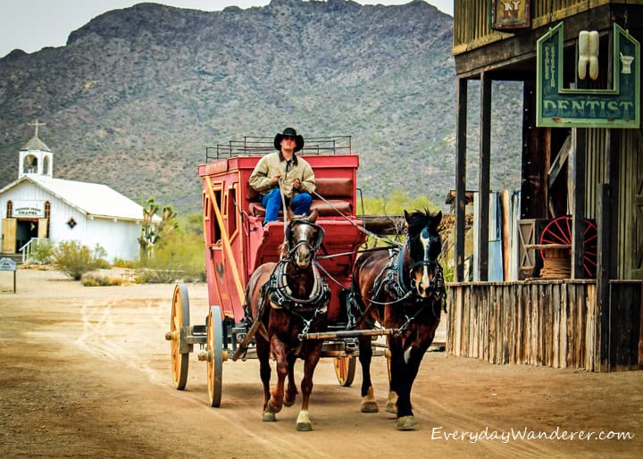 Stagecoach at Old Tucson Studios - Photo by Sage Scott, the Everyday Wanderer