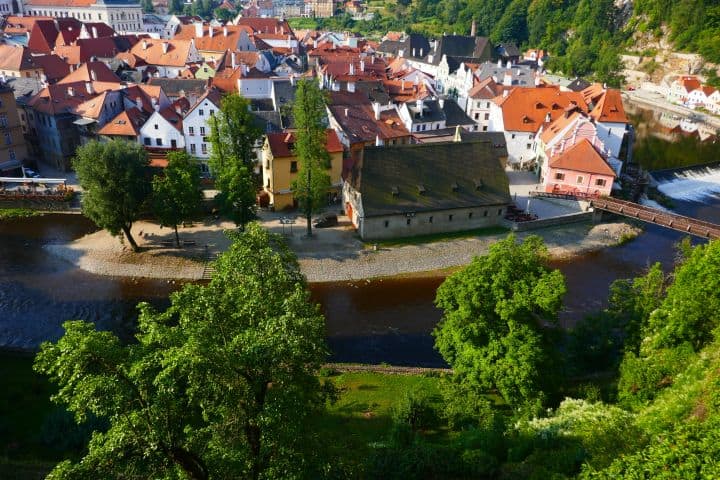 Cesky Krumlov is certainly one of Europe's most beautiful fairytale towns