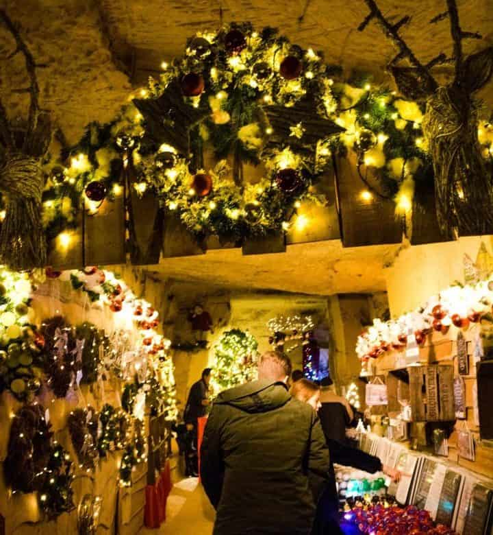 Valkenburg Christmas Markets are unique in that they are held in caves.