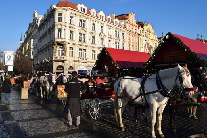 Christmas Market in the Main Square of Prague