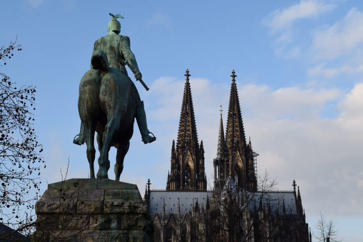 Cologne Cathedral dominates the landscape from every angle