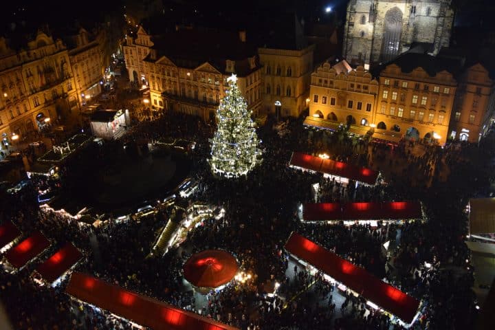 Inner city views do not get much better than this from Prague's Clocktower