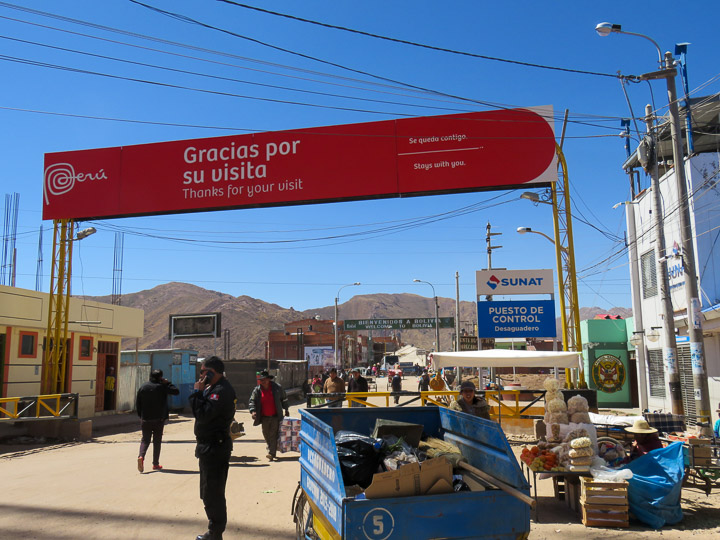 The Peru - Bolivia border crossing is straight from a Hollywood adventure movie