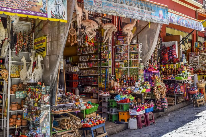 The La Paz Witch's market is your one stop shop for all your voodoo and magic needs