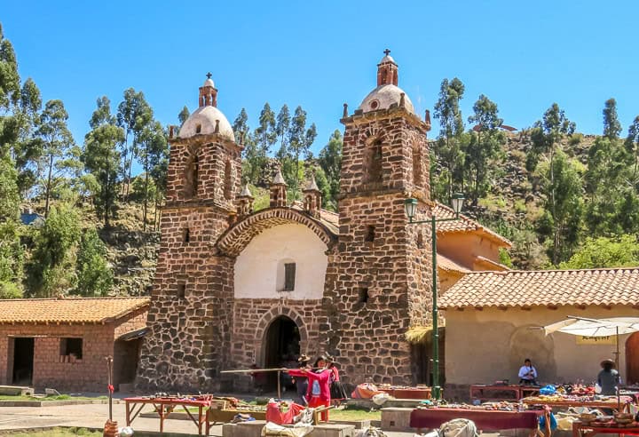 One of the interesting stops on the Cusco to Puno bus