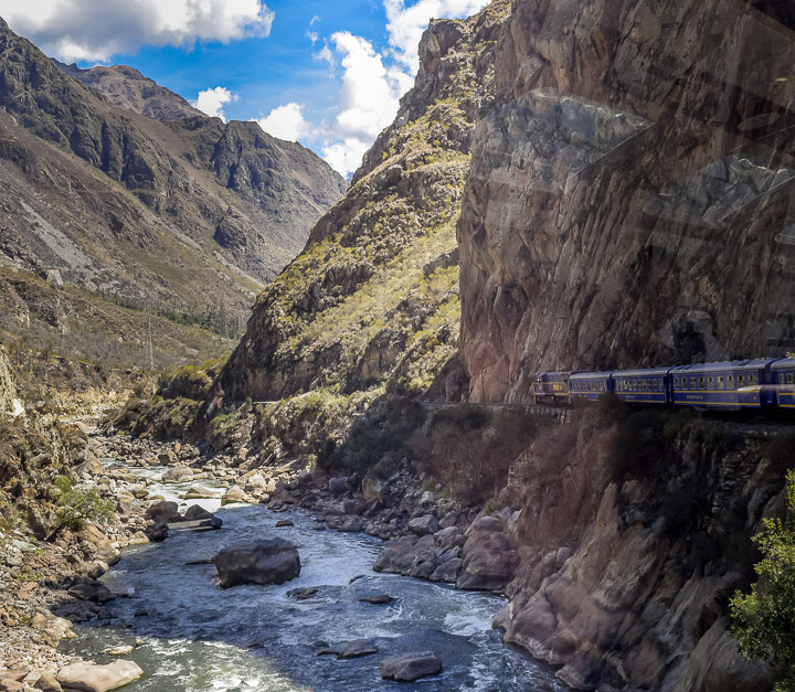 Amazing scenery from air-conditioned comfort on the Inca Rail
