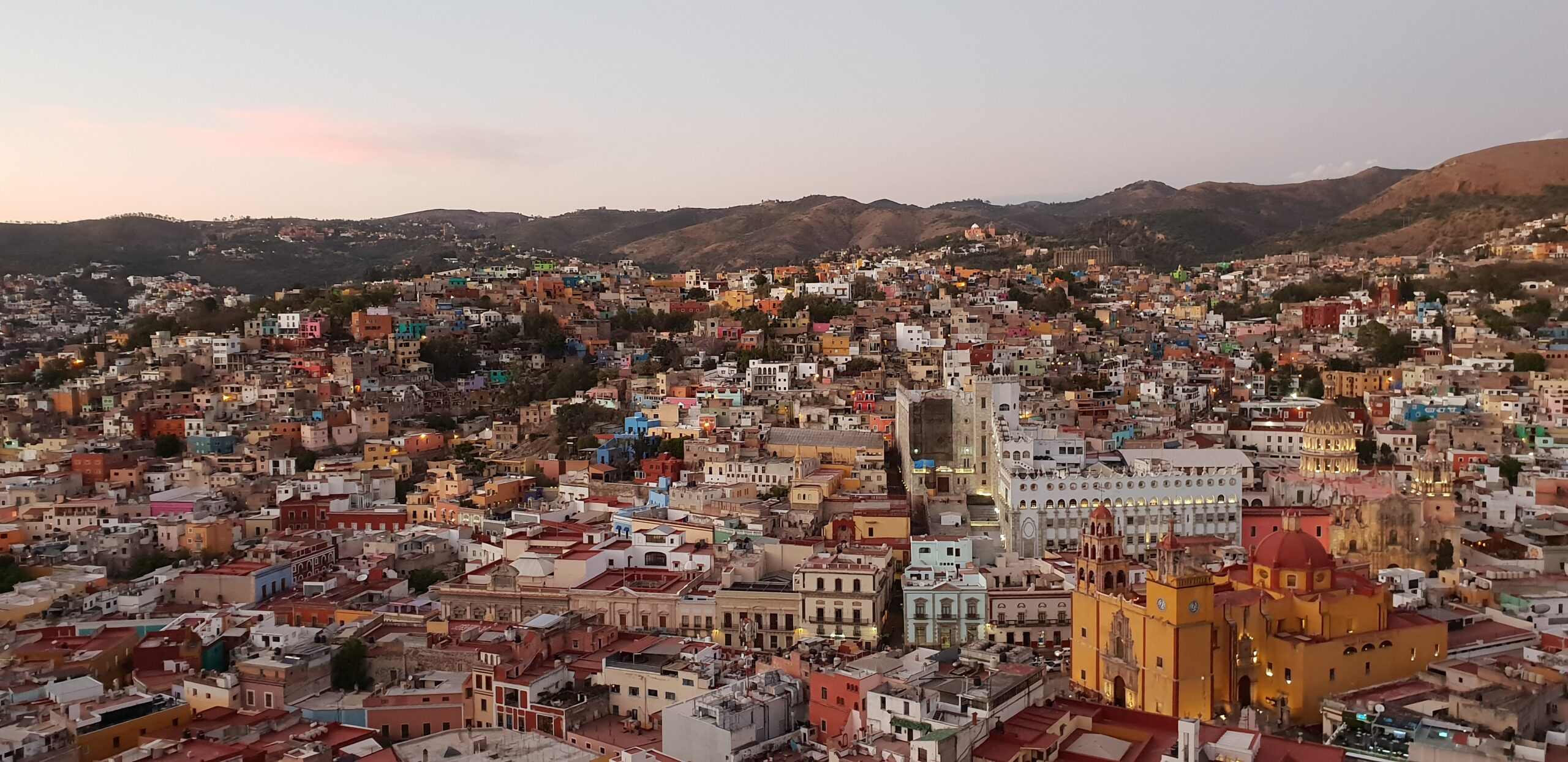 The view of Guanajuato from the Mirador on La Panoramica