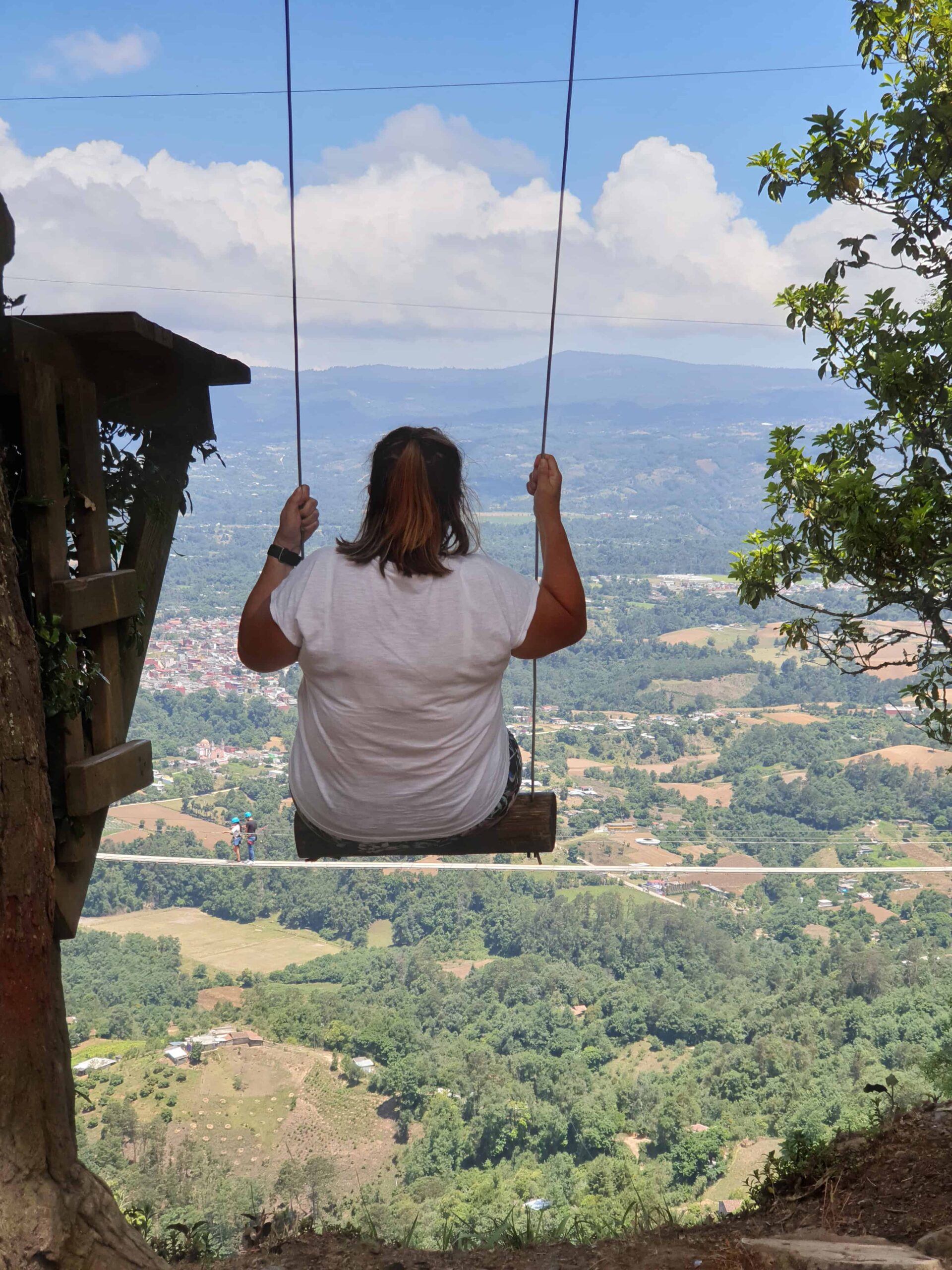 Cerro Cabezon cliff swing