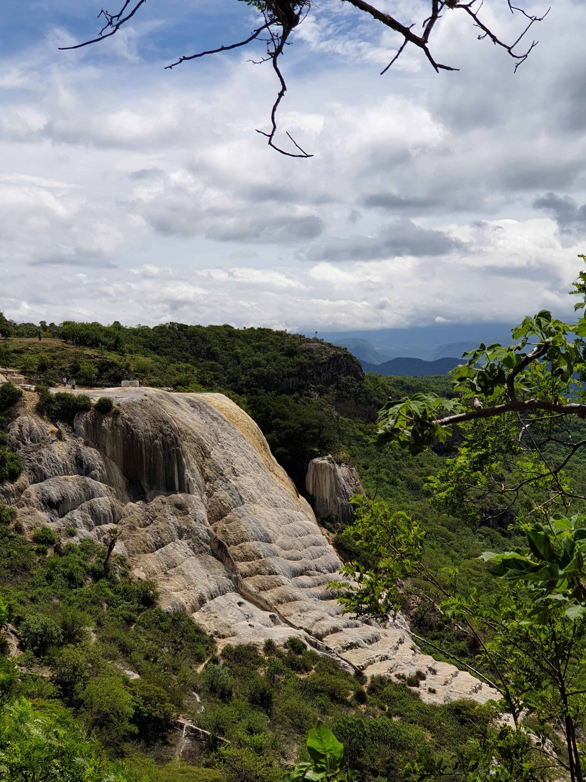 Hierve el Agua view from the hike