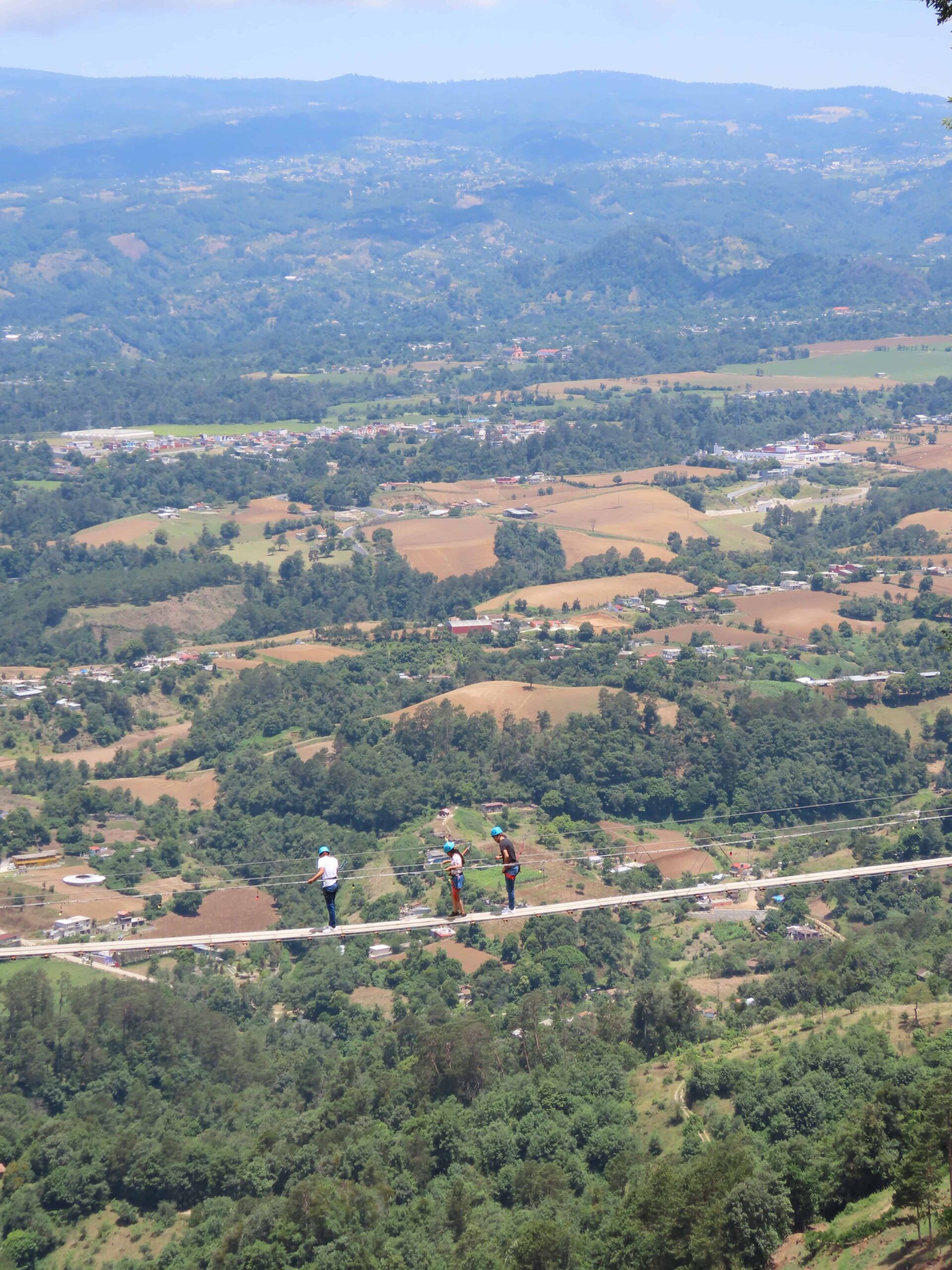 Cerro Cabezon suspension bridge