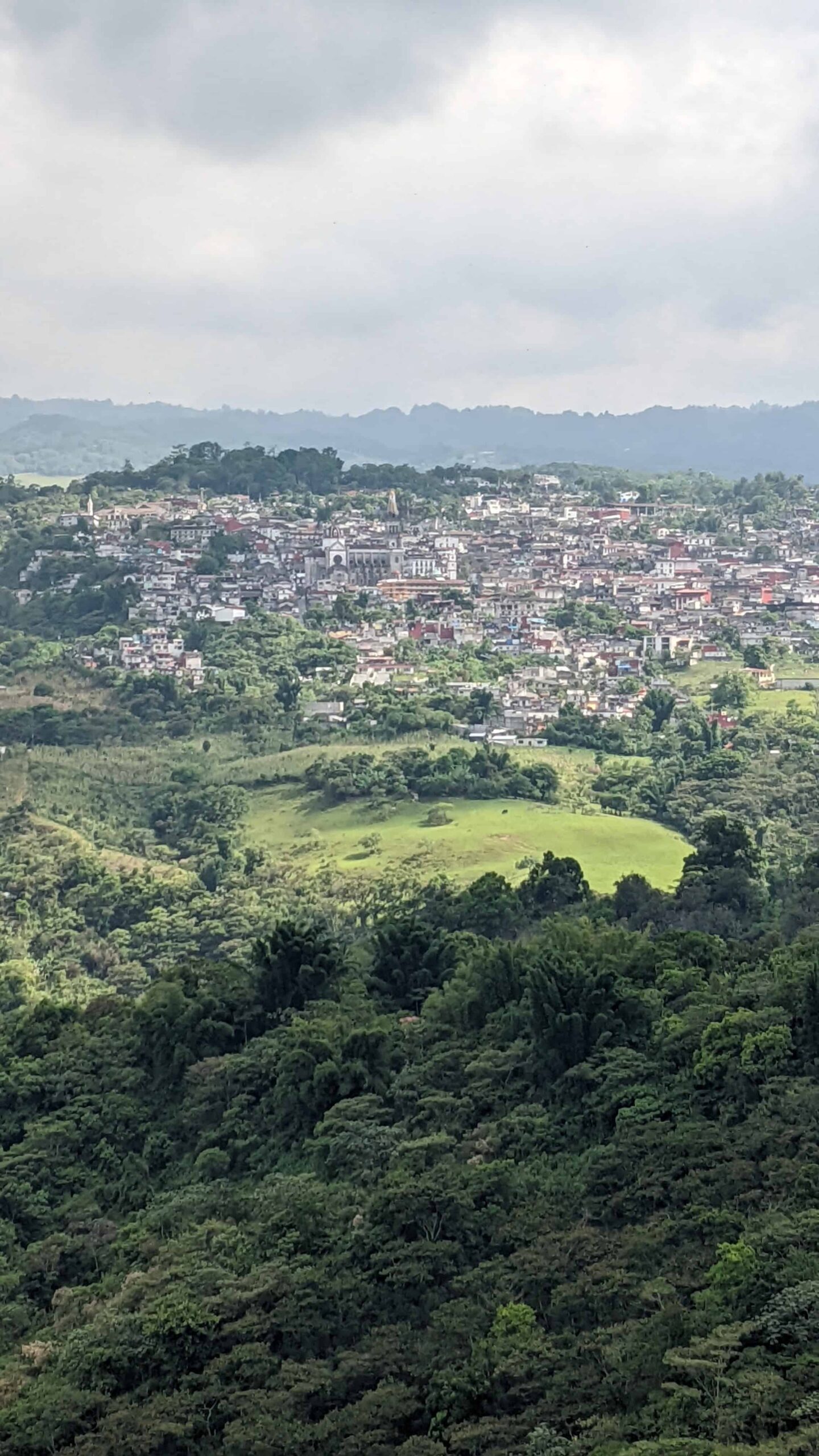 View from the tables at Balcón de Asís Cuetzalan