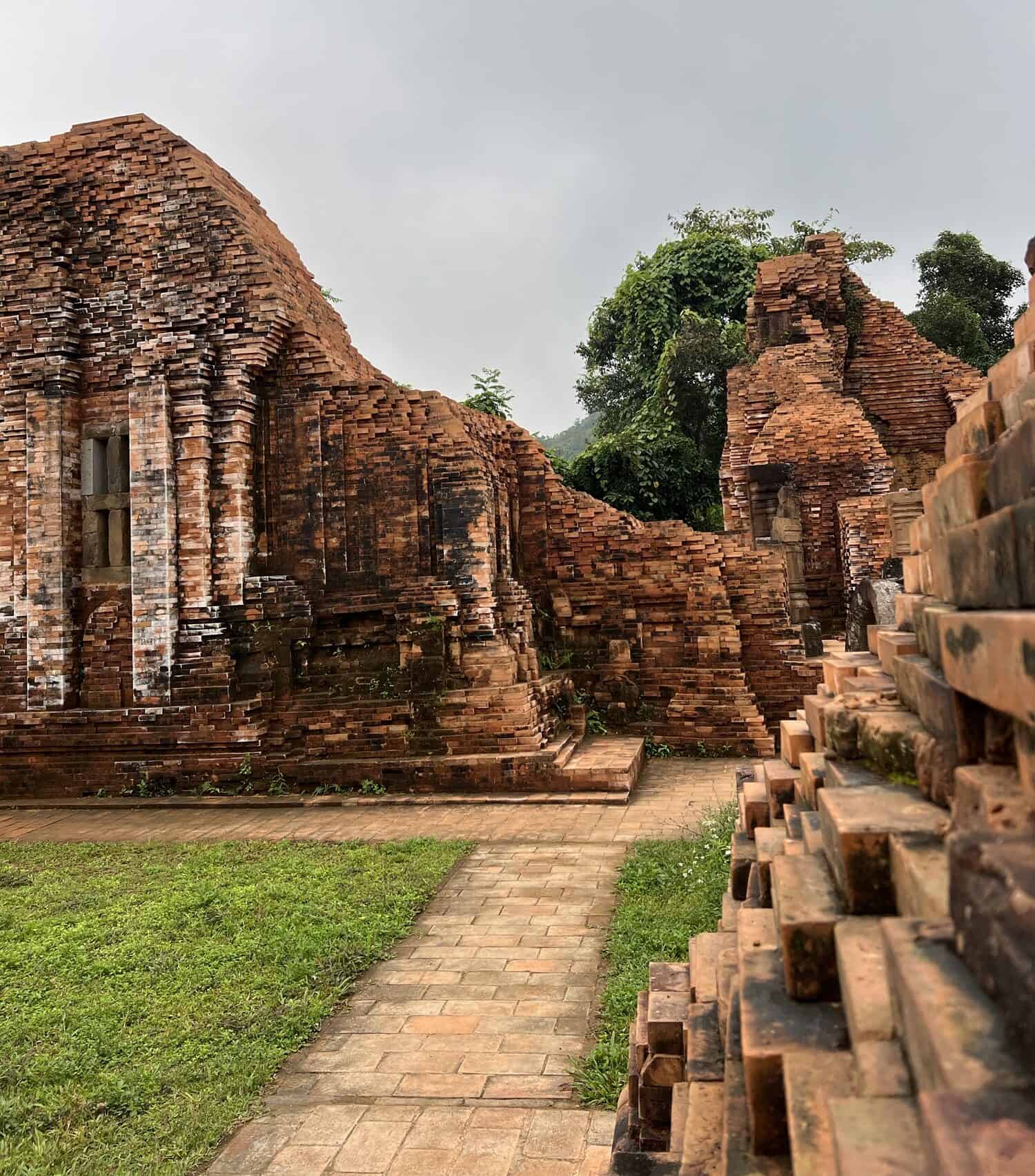 one of the temples at the My Son Sanctuary