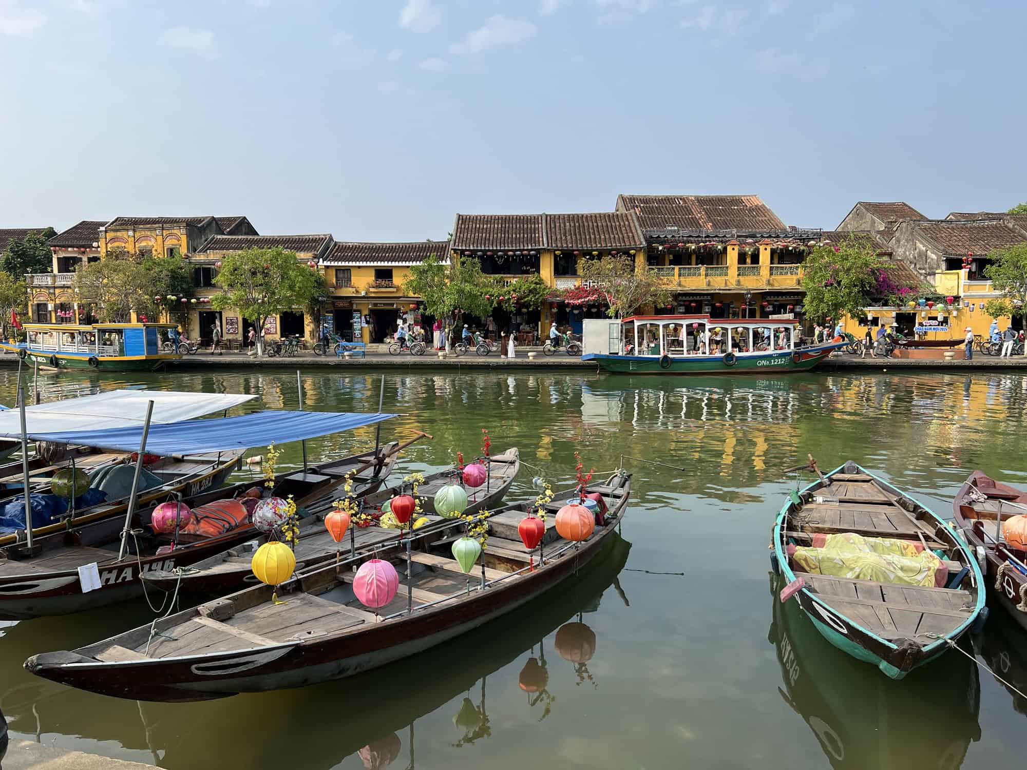 View across the river to Hoi An old town