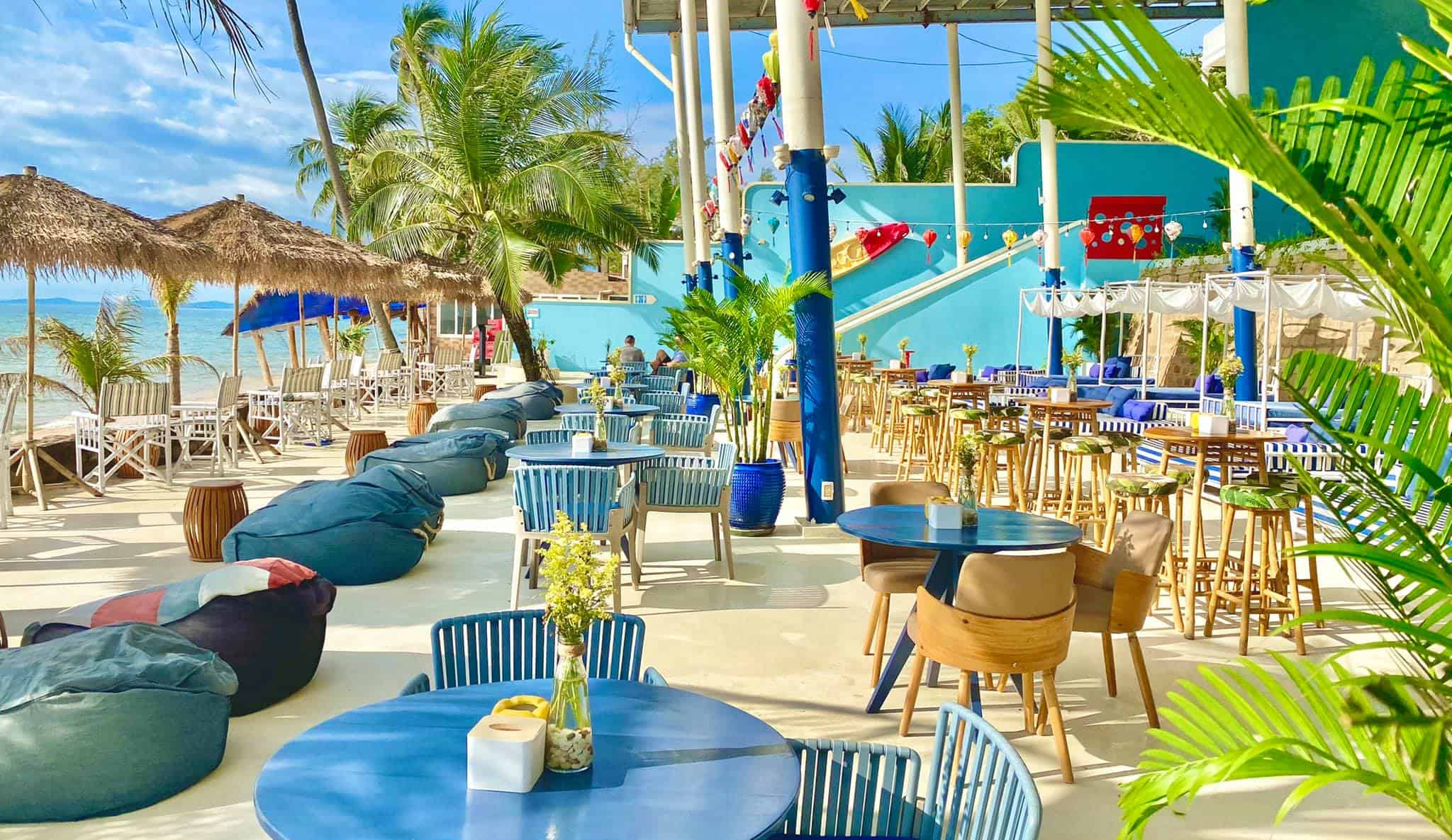 The main seating area at the Istanbul Beach Club at Phu Quoc